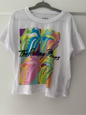 Chaser Kids 4T The Rolling Stones White Graphic short sleeve concert T-shirt